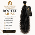 Rooted Muse 100% Human Hair Bulky Curl Boho Braiding Bundle – 18”